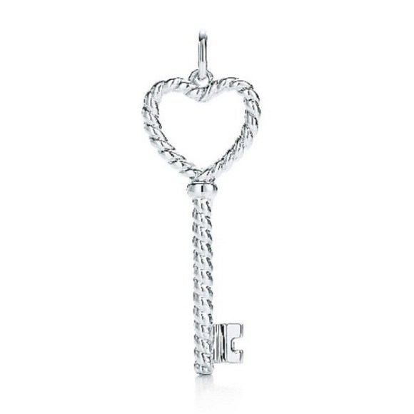 Tiffany & Co. Jewelry - Tiffany & Co. Silver twist heart key pendant NEW